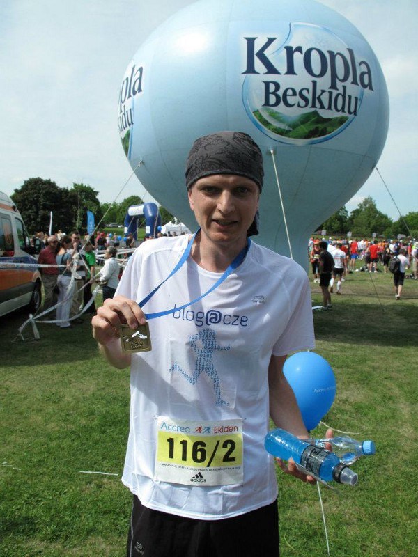 Accreo Ekiden 2012 - z medalem