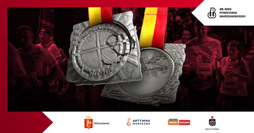 Bieg Powstania Warszawskiego - medal